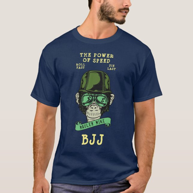 Camiseta BJJ Brasileño Jiu Jitsu Diversión personalizada de (Anverso)