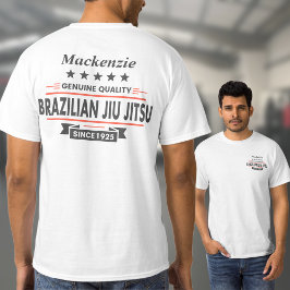 Camiseta BJJ Brasileño Jiu jitsu Frente y Trasero Personali