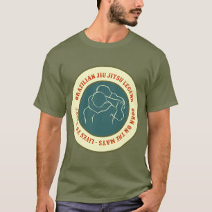 Camiseta BJJ Brasileño Jiu Jitsu Vive Para Choke Personaliz