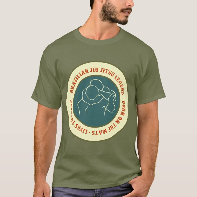 Camiseta BJJ Brasileño Jiu Jitsu Vive Para Choke Personaliz (Anverso)