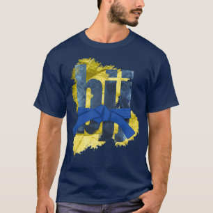 Camiseta Bjj Brasileño Jiujitsu Correa Azul Largo 1