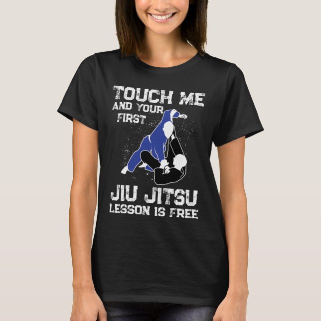 Camiseta Bjj brasileño, tócame y tu primera Jiu (Anverso)