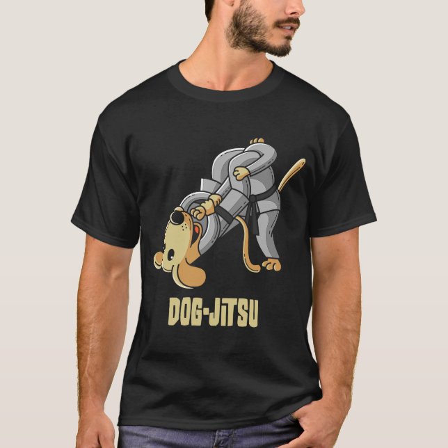 Camiseta BJJ Dog brasileño Jiu Jitsu (Anverso)