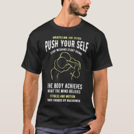 Camiseta BJJ Editar texto te empuja Jiu Jitsu brasileño