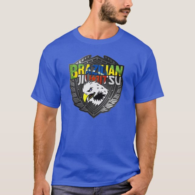 Camiseta BJJ - Escudo brasileño Jiu Jitsu (Anverso)