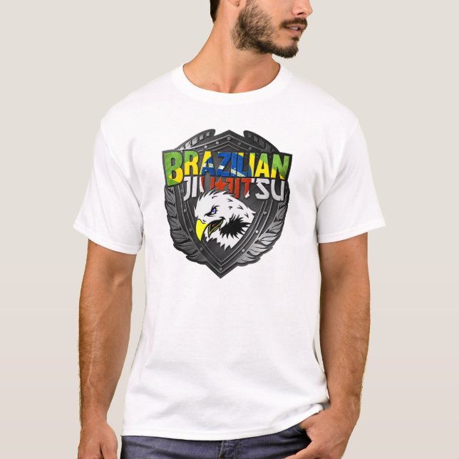 Camiseta BJJ - Escudo brasileño Jiu Jitsu (Anverso)