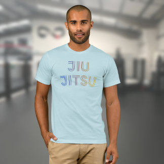 Camiseta BJJ Funky Brasileño Jiu Jitsu Azul claro