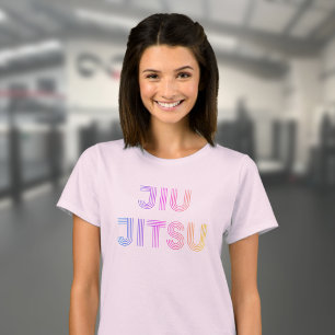 Camiseta BJJ Funky Brasileño Jiu Jitsu Mujeres Rosa