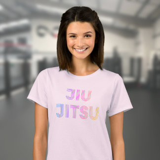 Camiseta BJJ Funky Brasileño Jiu Jitsu Mujeres Rosa