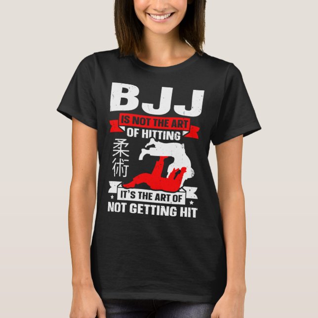 Camiseta BJJ Is Not The Art Of Hitting Jiu Jitsu 4 (Anverso)