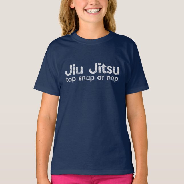 Camiseta BJJ Jiu Jitsu Artes Marciales de Brasil Tap Snap o (Anverso)