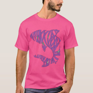 Camiseta Bjj Jiu Jitsu Belt Shark - Púrpura Cinturón
