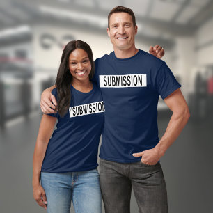Camiseta BJJ Jiu Jitsu Presentación Azul Y Blanco