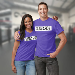 Camiseta BJJ Jiu Jitsu Presentó Morado Y Blanco