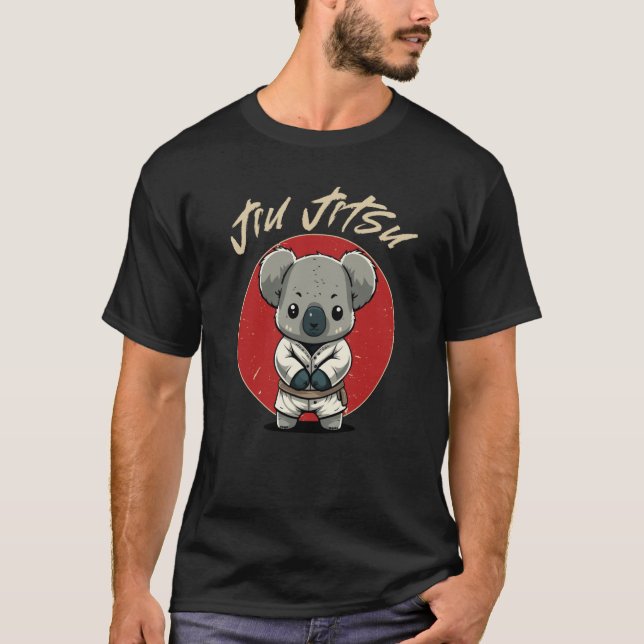 Camiseta BJJ MMA Koala Brasil Jiu Jitsu Grappling (Anverso)
