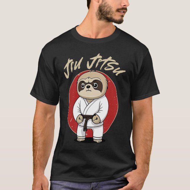 Camiseta BJJ MMA Sloth Brasil Jiu Jitsu Grappling (Anverso)