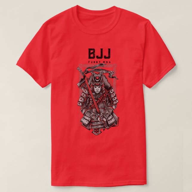 Camiseta BJJ Samurai Panda, Grappling, MMA, Sword, Muay Tha (Diseño del anverso)