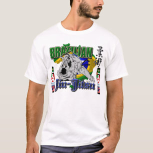 Camiseta BJJ señala el mundo de Jiu-Jitsu por medio de una