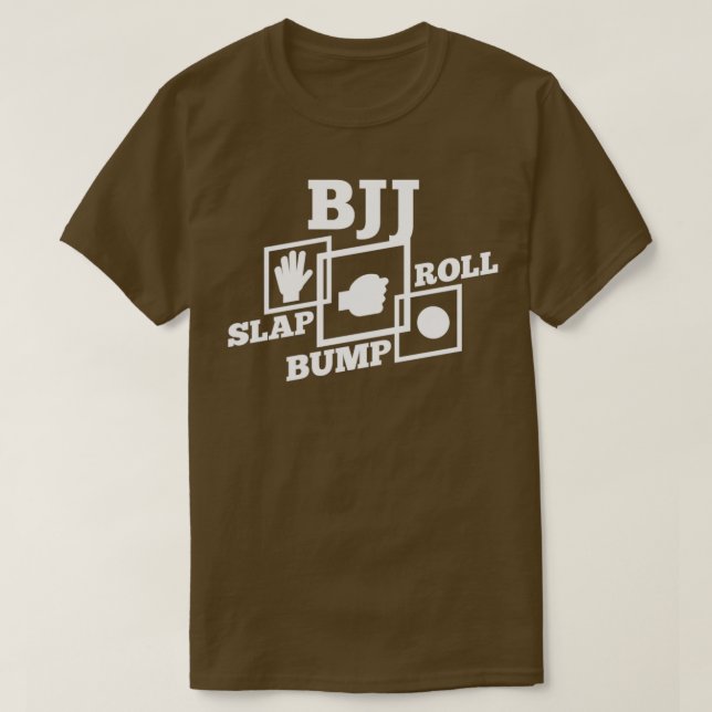 Camiseta BJJ Slap Bump Roll Regalo brasileño Jiu Jitsu (Diseño del anverso)