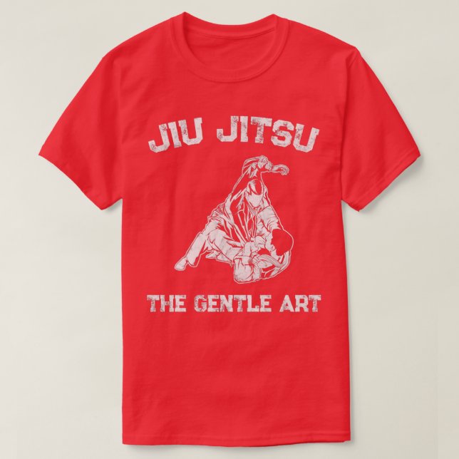 Camiseta BJJ The Gentle Art Brazilian Jiu Jitsu Training MM (Diseño del anverso)