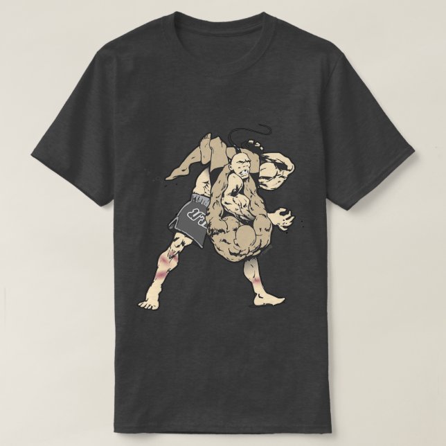 CAMISETA BJJ TRIANGLE CHOKE (Diseño del anverso)