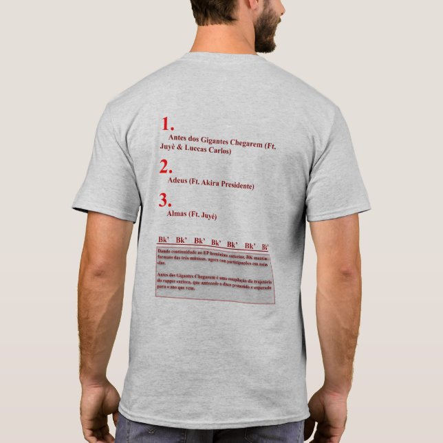 Camiseta Bk' - Antes dos Gigantes Chegarem, Vol. 2 (Reverso)