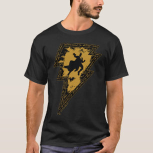 Camiseta Black Adam Distressed Lightning Bolt Graphic