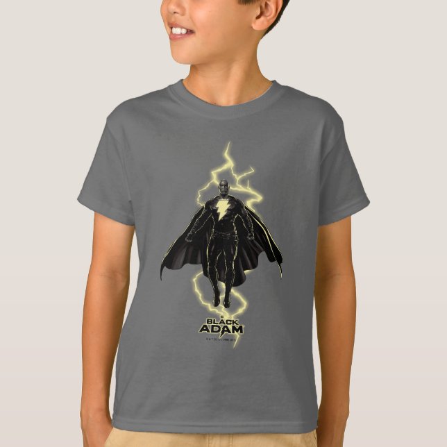 Camiseta Black Adam Lightning Silhouette Graphic (Anverso)