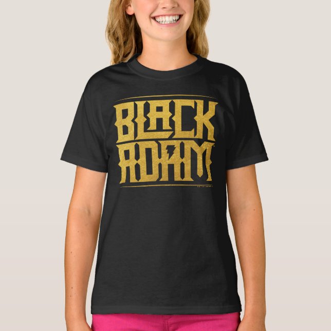 Camiseta Black Adam Stacked Name Graphic (Anverso)