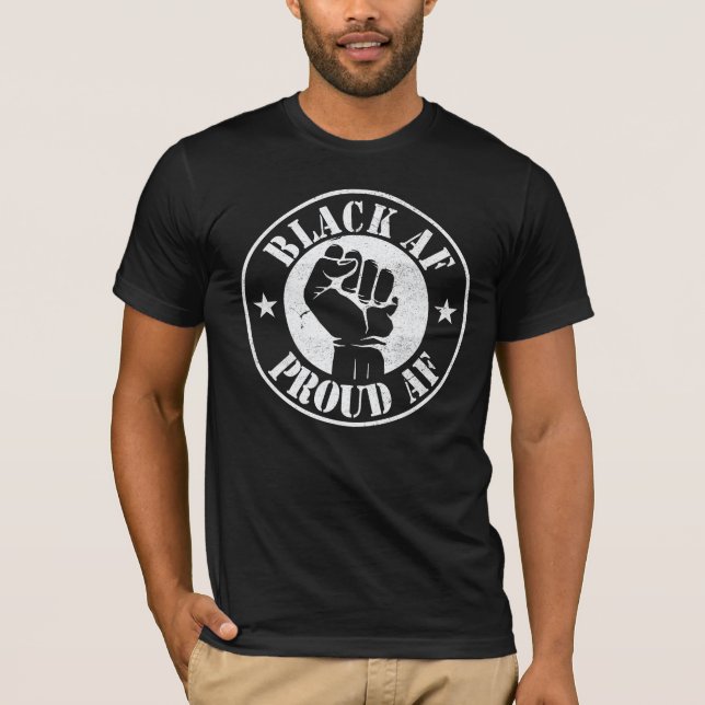 Camiseta Black Af African American Guay Black History Month (Anverso)