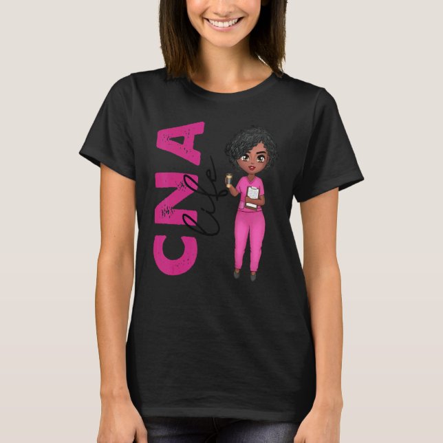 Camiseta Black African American Cna Nurse  Healthcare Worke (Anverso)