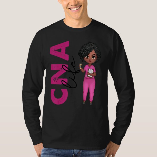Camiseta Black African American Cna Nurse  Healthcare Worke (Anverso)