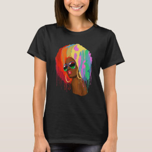 Camiseta Black Afro Hair Black Womes BHM African American