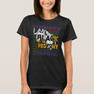 Camiseta Black afrocéntrico americano soy historia negra Mo