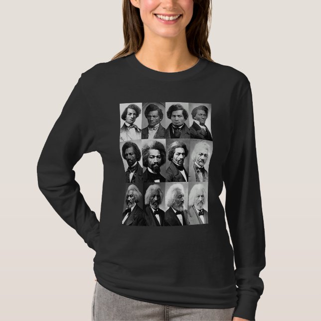 Camiseta Black American History Frederick Douglass Black Hi (Anverso)