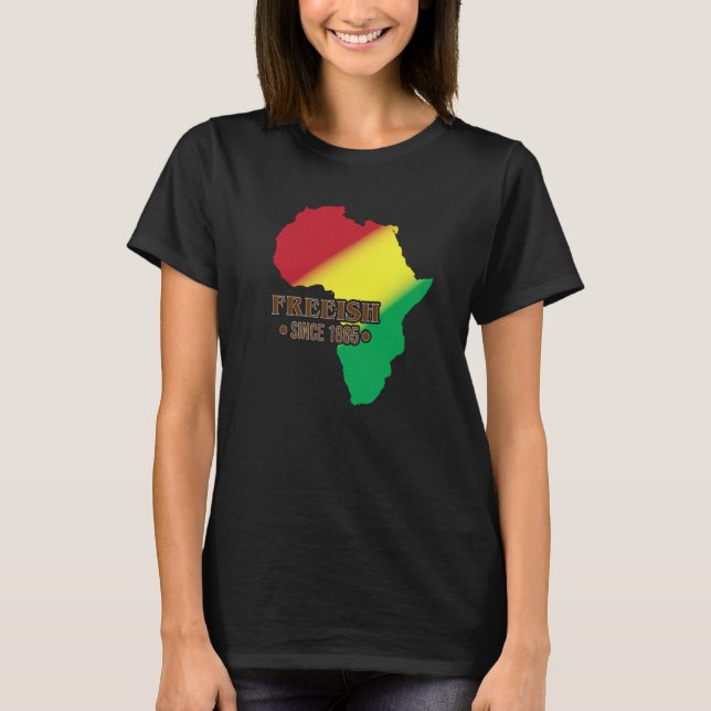 Camiseta Black American History June Freeish 1865 African (Anverso)