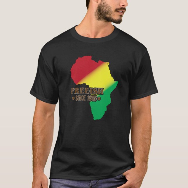 Camiseta Black American History June Freeish 1865 African (Anverso)