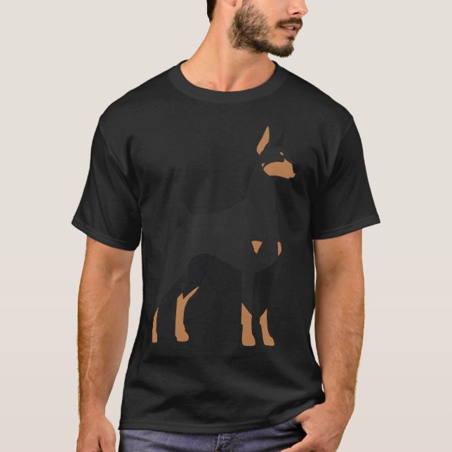 Camiseta Black Amp Tan Doberman Pinscher 165 (Anverso)