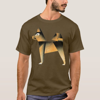 Camiseta Black amp Tan Shiba Inu Origami