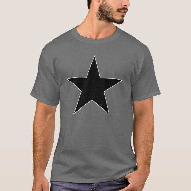 Camiseta Black Anarchy estrella (clásico) (Anverso)