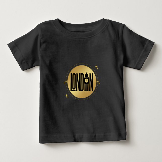 Camiseta Black and Gold London, monumento históric (Anverso)