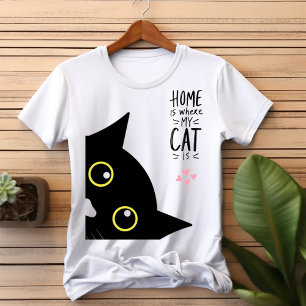 Camiseta Black and Peach I Love My Cat Sweshirt