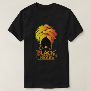 Camiseta Black and Proud – Arte Afro Queen