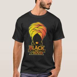 Camiseta Black and Proud – Arte Afro Queen
