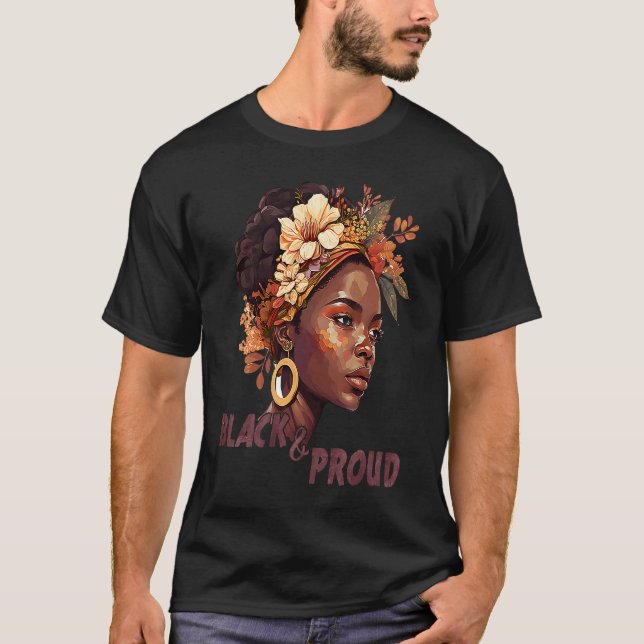 Camiseta Black And Proud  Black History Month 365 Black Pri (Anverso)