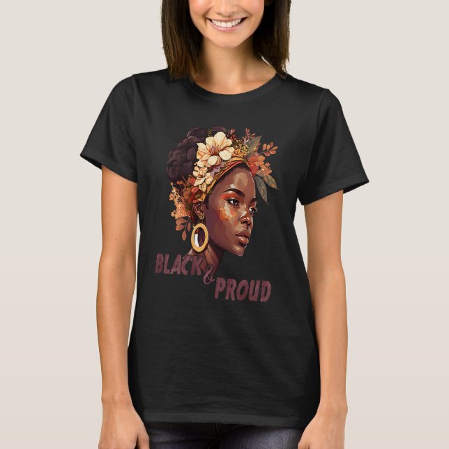 Camiseta Black And Proud  Black History Month 365 Black Pri (Anverso)