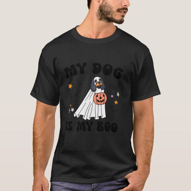 Camiseta Black And Tan Cocker Spaniel Es Mi Halloween De Pe (Anverso)