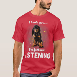 Camiseta Black and Tan Coonhound te oigo no escuchar