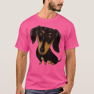 Camiseta Black and Tan Dachshund