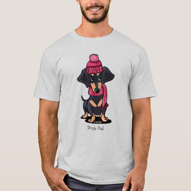 Camiseta Black and Tan Dachshund (Anverso)